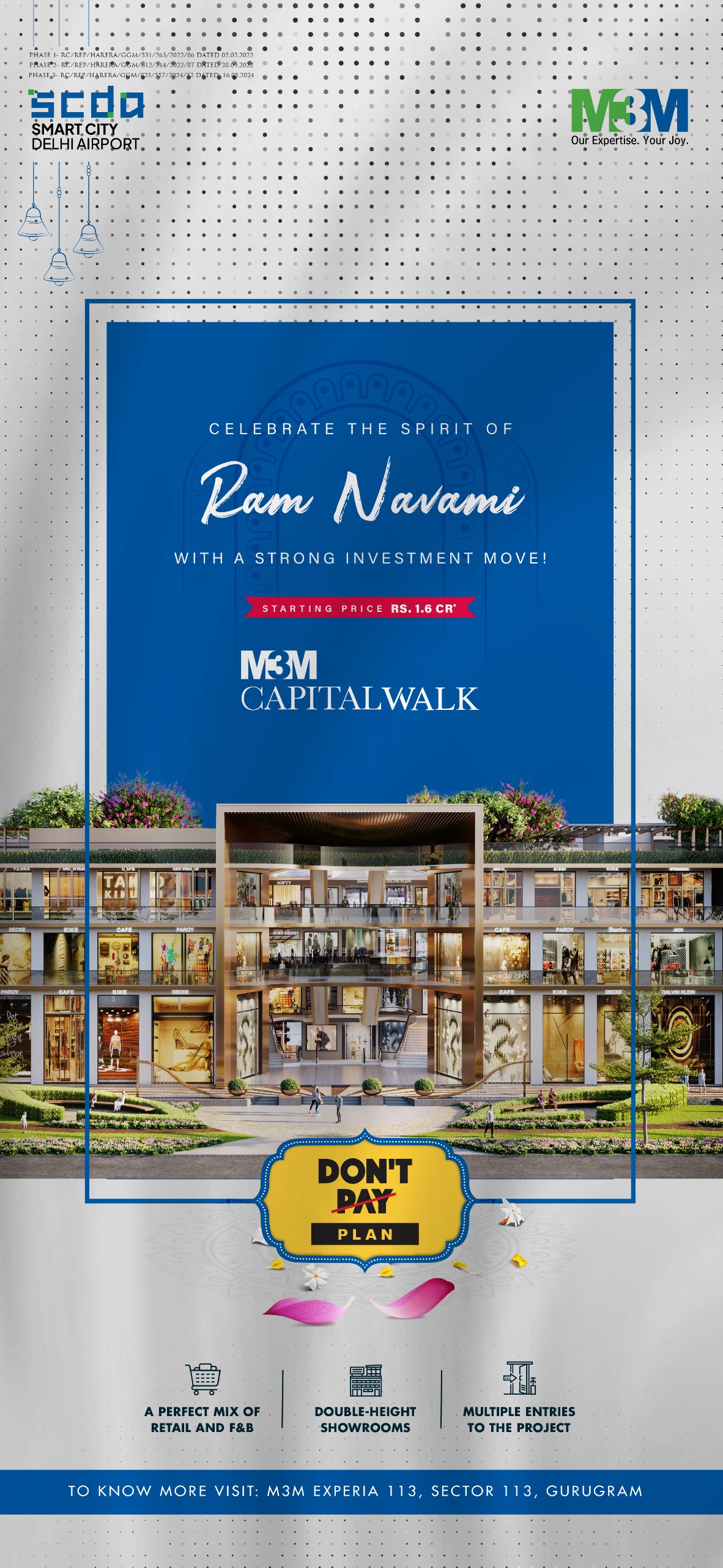 Invest in M3M Capitalwalk, Gurugram - Starting at Rs.1.6 Cr Update