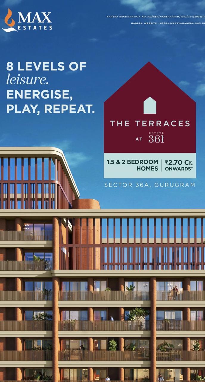 Explore 8 Levels of Leisure at The Terraces || Discover 1.5 & 2 BHK Homes from ₹2.70 Cr || Live in Luxury at The Terraces in Gurugram Update