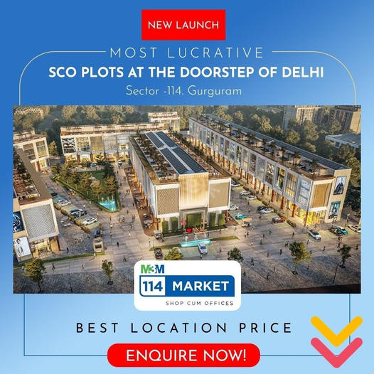 Corner & green facing SCO plots at M3M 114 Market, Gurgaon Update