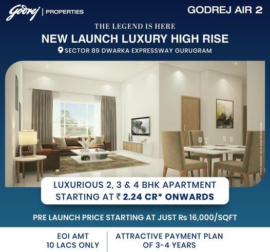 Godrej Air 2: Elevating Luxury Living in Sector 89, Dwarka Expressway, Gurugram Update