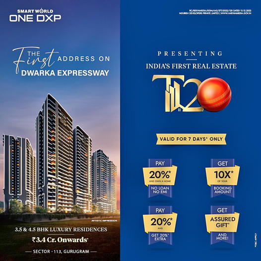 Smart World One DXP: The Quintessential Address on Dwarka Expressway, Gurgaon Update