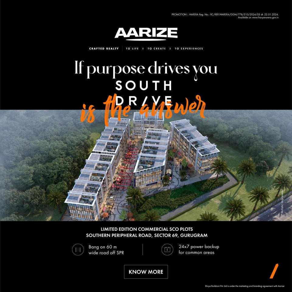 Aarize Commercial Plots: Where Purpose Meets Potential in Sector 69, Gurugram Update