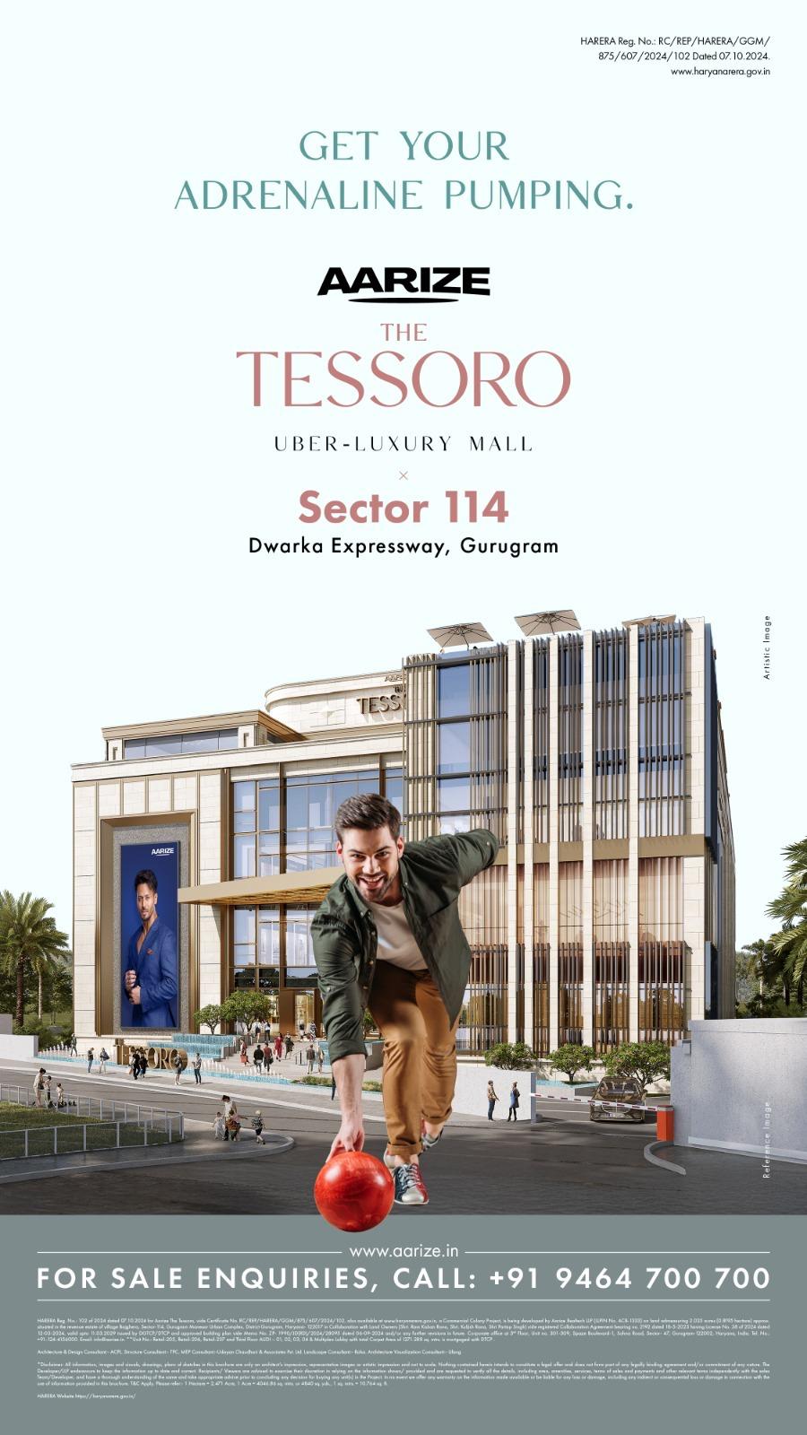 Explore Uber-Luxury at Aarize The Tessoro, Sector 114, Dwarka Expressway, Gurugram Update