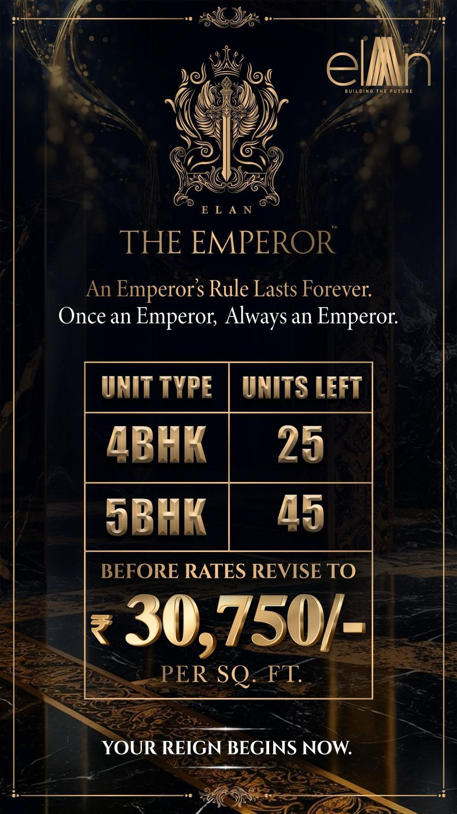 Discover Luxury at Elan The Emperor, Units Available, Price ₹30,750/sqft Update