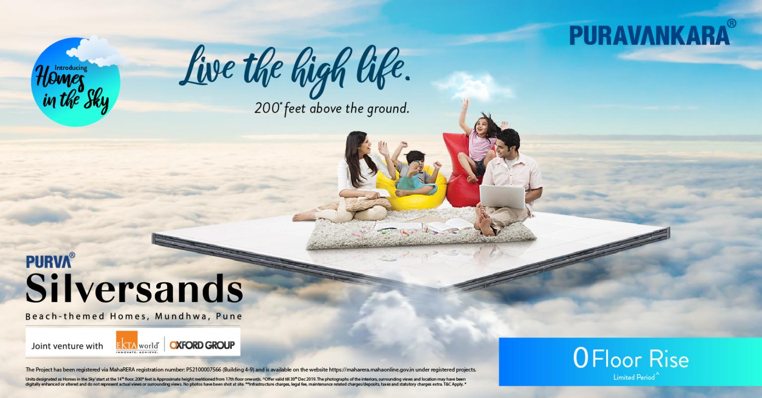 Zero floor rise charges at Purva Silver Sands in Mundhwa, Pune Update