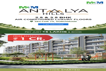  Construction started at M3M Antalya Hills in Sector 79, Gurgaon