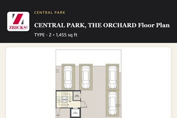 CENTRAL PARK, THE ORCHARD Floor Plan: Type - 2 Corner Residence