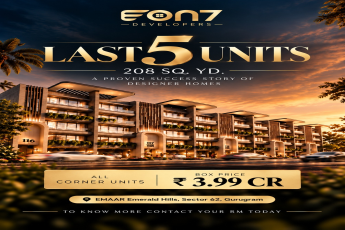Grab the Last 5 Units at Eon7 Developers || Secure Your Designer Home Today! || Limited Corner Units Available at ₹3.99 CR