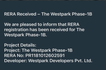 RERA Approval for The Westpark Phase-1B || The Westpark Phase-1B Gets RERA Certified || Westpark Developers Secures RERA for Phase-1B