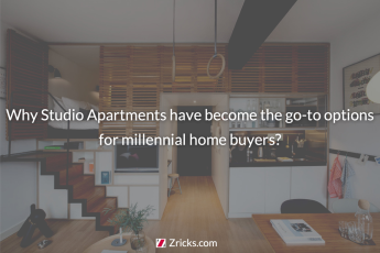 Why Studio Apartments have become the go-to options for millennial home buyers?