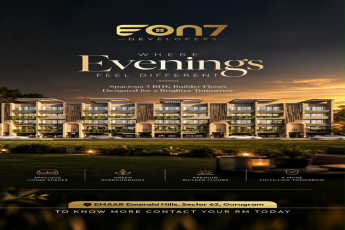Discover Premium 3 BHK Builder Floors by EON7 || Spacious Living at EMAAR Emerald Hills || Experience Evenings That Feel Different in Gurugram