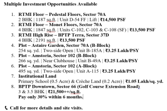 Explore Multiple Investment Opportunities Now || Invest in Prime Locations with BPTP || Secure Your Property Investment Today