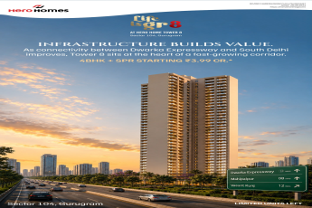 Secure Your Dream Home at Hero Homes Gurugram || Explore 4BHK Options Now || Discover Life at Tower 8 Today