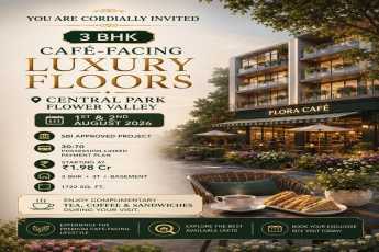  Join Us for Exclusive Café-Facing Luxury Floors || Discover 3 BHK Luxury at Central Park || Visit Central Park's Café-Facing Residences