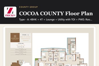  COCOA COUNTY Floor Plan: Type A 4 BHK (4,671 sq ft)