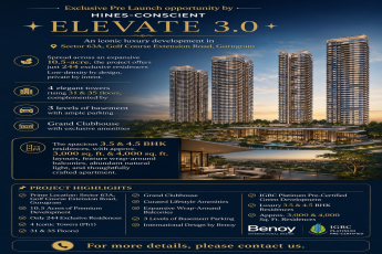 Pre-launch Opportunity at Elevate 3.0 by Hines-Conscient || Discover Luxury Living in Sector 63A, Gurugram || Exclusive Residences at Elevate 3.0