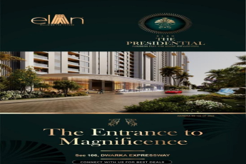 The entrance to magnificence at Elan The Presidential in Sector 106, Dwarka Expressway, Gurgaon