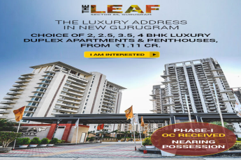 Phase 1 OC Received  and nearing pssession at SS The Leaf, Dwarka Expressway, Gurgaon