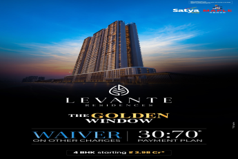 Exclusive Waiver on Charges || 30:70 Payment Plan at Levante Residences || Explore 4 BHK Starting ₹3.98 Cr
