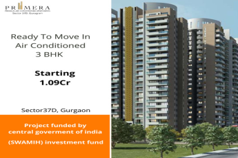 Ready to move in air conditioned 3 BHK starting Rs 1.09 Cr. at Ramprastha Primera, Gurgaon