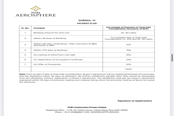 Discover the Payment Plan at Puri Aerosphere || Secure Your Unit with Puri Aerosphere's Payment Plan || Puri Aerosphere Announced Payment Plan Details