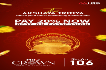  Invest in MRG Crown this Akshaya Tritiya || Pay 20% Now for MRG Crown, Dwarka Expressway || MRG Crown: Pay 20% Now, Rest on Possession