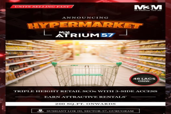 Announcing hypermarket at M3M Atrium 57, Gurgaon