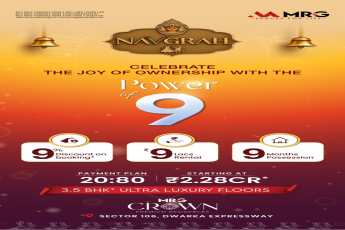 Unlock the Power of 9 with MRG Navgrah || Celebrate Ownership at MRG Crown || Exclusive Offers on MRG 3.5 BHK Floors
