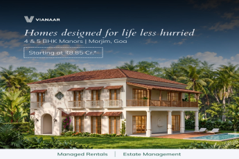 Explore Luxury Living at Vianaar Manors || Discover Your Dream Home in Morjim, Goa || Luxury Homes Starting at ₹8.85 Cr