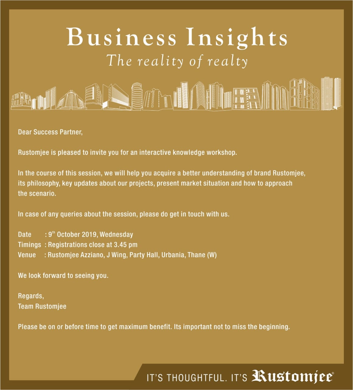 Rustomjee Business Insights The Reality of Realty